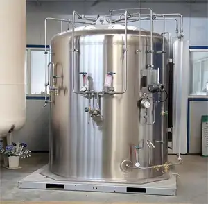 Tanque de almacenamiento de acero vertical de gas líquido con monitoreo remoto para la industria electrónica que utiliza sistemas Micro a granel