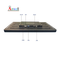 Monitor táctil multi-PCAP de alta definición, interfaz USB serie y DVI, pantalla de juego capacitiva con luces laterales LED