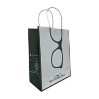 Offre Spéciale kraft recyclé sacs en papier pour lunettes logo personnalisé vecteur optique sacs lunettes sac en papier