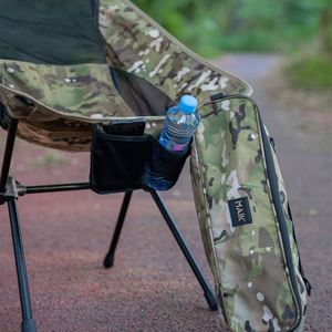 Chaise de plage pliable légère avec dossier haut inclinable en aluminium pour le camping et les parcs, avec sac de transport - Product Image 6