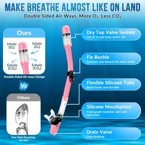 <span class=keywords><strong>Precio</strong></span> de fábrica de alta calidad Junior Kids Diving Set Snorkel Set con bolsa de malla - Product Image 6