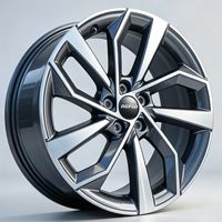 1 pièce Jante en alliage forgé 15 à 26 pouces Gris anthracite finition usinée 5 trous pour voiture Y000
