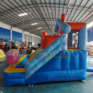 Mini bouncer commercial candyland inflatable <b>bounce</b> house with a slide and <b>ball</b> pits - Product Image 4