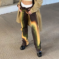 Fabrication de vêtements sur mesure Pantalon en denim de haute qualité Pantalon hip hop Jeans fous de luxe Jeans cargo tie-dye Jeans pour femmes Highstreet