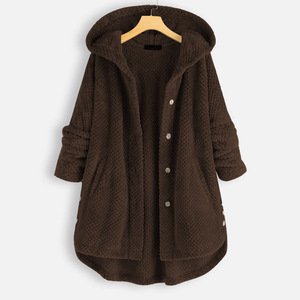 Plus-size Women's Hooded Double-sided <strong>Velvet</strong> Fashion Long Plus-size Women's Hooded <strong>Coat</strong> - Product Image 6