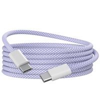 Cable de Datos OEM USB-C de 480 Mbps, Cable de Nailon Trenzado, Carga Rápida de 20 V 3 A, 100 W PD, Cables de Datos USB-C al por Mayor para iPhone y Samsung