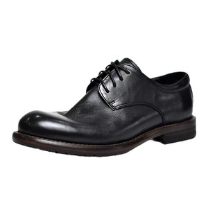 Zapatos casuales retro de cuero lavado para hombre, hechos a mano con suela Goodyear, con cómoda suela de cuero para uso formal de negocios. - Product Image 5