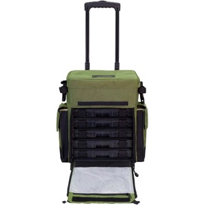 Échantillon Gratuit : Sac à Dos de Pêche Vert Imperméable Grande Capacité avec Porte-Cannes et Roulettes pour Matériel de Pêche Sportive - Product Image 5