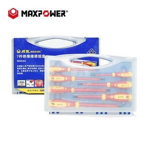 Juego de Destornilladores Aislados VDE para Electricistas Maxpower, 7 Piezas, Herramientas de Reparación para el Hogar - Product Image 1