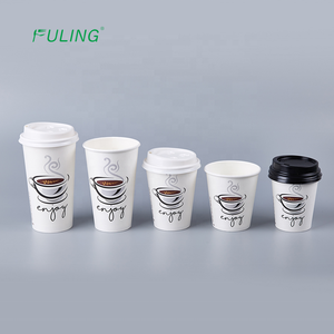 Taza de papel de café caliente personalizable, vasos de papel con tapas - Product Image 6