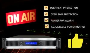 1500w fm रेडियो स्टेशन पूर्ण पैकेज + एंटीना + केबल + 7 पीसी स्टूडियो उपकरण - Product Image 5