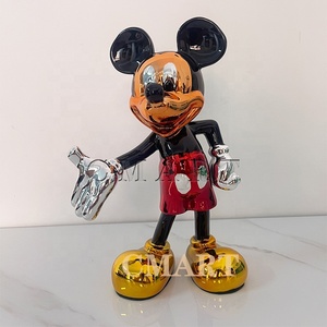 Venta al por mayor: Estatua de <span class=keywords><strong>Mickey</strong></span> de colores cromados para mesa, Escultura Pop Art de <span class=keywords><strong>Minnie</strong></span> para escritorio, Galería de electrochapado, Love <span class=keywords><strong>Mickey</strong></span> - Product Image 2
