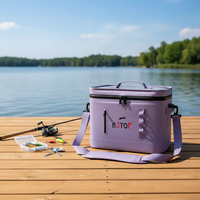 Sac isotherme souple grande capacité 30 canettes en TPU, étanche, isolation thermique moderne, pour vin, camping, pique-nique, maintien de la glace pendant 48 heures, avec motif lettre