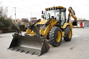 حفار صغير متعدد الاستخدامات LUGONG LG388H بوزن 2.5 طن، جرار مدمج رباعي العجلات مع حفار وجرافة للبيع بسعر تنافسي - Product Image 2