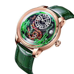 นาฬิกา Seagull Auspicious Clouds รุ่นพิเศษ นาฬิกาจักรกลหรูสำหรับผู้ชาย ขนาด 41 มม. สายหนัง 20 มม. กระจกแซฟไฟร์ พร้อมเข็มนาฬิกา - Product Image 2