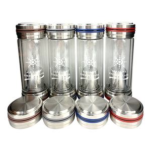 SOUDRON nouvelle vente chaude OEM bouteille <span class=keywords><strong>d</strong></span>'<span class=keywords><strong>eau</strong></span> en verre alcalin 250ml plusieurs couleurs bouteille en verre <span class=keywords><strong>d</strong></span>'<span class=keywords><strong>eau</strong></span> Portable - Product Image 1