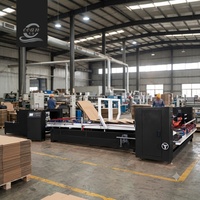 Máquina Inteligente para Pegar Cajas de Cartón Corrugado, Máquina Automática para Pegar Cajas de Embalaje de Papel para Fabricación de Cajas