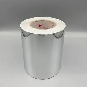Vente directe d'usine de papier <span class=keywords><strong>aluminium</strong></span> argenté brillant, rouleaux jumbo autocollants, matériau d'étanchéité et d'étiquetage en <span class=keywords><strong>aluminium</strong></span> - Product Image 2
