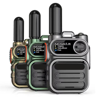 Poc 4g Lte avec appel d'urgence UHF, mini radio portable avec carte SIM, PTT mondial, internet mondial, talkie-walkie, téléphone mobile satellite