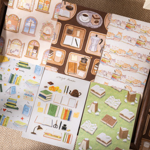 10 feuilles par paquet, série Starlight Bookstore, papier nacré pour scrapbooking et collage - Product Image 2