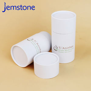 Embalaje de caja de tubo de papel redondo personalizado con logotipo impreso de tamaño personalizado 100% reciclado - Product Image 3