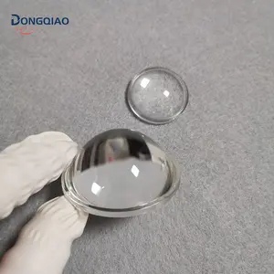 Tùy chỉnh hình cầu đúc quang thủy tinh borosilicate LED Plano lồi ống kính