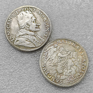 Moneda Conmemorativa del Papa Inocencio XI, Medalla del Vaticano Sanct Vs Matthaus Apost, Estilo Antiguo, Regalos, Decoración del Hogar - Product Image 1