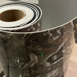 Giá bán buôn cao bóng 1220*3000mm * 2.6mm vật nuôi bằng đá cẩm thạch nhãn dán và PVC tự dính cho tường trang trí - Product Image 2