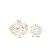 Pot en verre rétro à motif treillis, décoratif, pour bonbons et snacks, organisateur de bureau pour la maison et la cuisine, idéal pour les faveurs de mariage et de fête