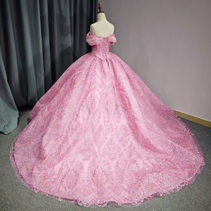 Jancember 6727 Vintage Sweetheart Pink Empire Lace 15 vestidos de quinceañera para niñas - Product Image 5