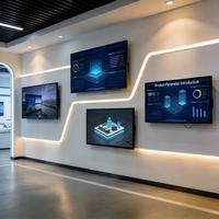 OEM ODM Écran LCD Full HD 32 pouces haute fiabilité pour l'animation et la signalisation dynamique, idéal pour les murs vidéo, les centres d'exposition, les administrations, les banques et les hôpitaux