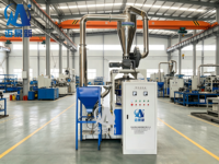 Broyeur industriel en plastique MF500, machine de broyage de matériaux recyclés avec lames en acier allié