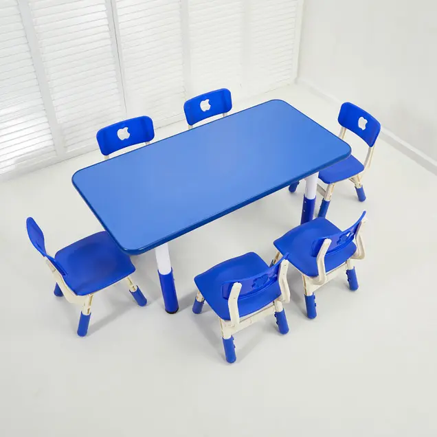 Bureau et chaise en plastique pour enfants de la maternelle, prix le plus bas, Offre Spéciale