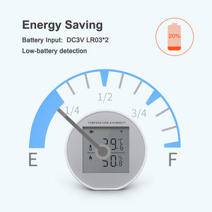 2023 di recente lancio del sensore di umidità della temperatura Tuya Smart WiFi per montaggio a parete/Desktop con rilevamento della batteria scarica PST-WSD400H - Product Image 5