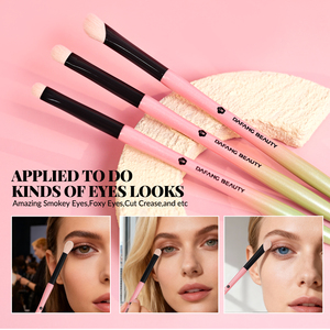 2025 OEM thiết kế mới bán buôn du lịch màu hồng Vegan mềm tổng hợp tóc biểu tượng tùy chỉnh chất lượng cao chuyên nghiệp trang điểm bàn chải thiết lập - Product Image 5