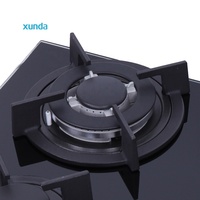 Cuisinière à gaz encastrable 4 brûleurs Xunda Factory Wholesale avec plaque en verre trempé, 4 brûleurs pour cuisine domestique et utilisation en camping-car