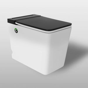 Pour Empolo moderne pied chasse électrique en céramique salle de bain WC sans réservoir pas de citerne double chasse impulsion <span class=keywords><strong>toilette</strong></span> carré Automatique Toilett - Product Image 2