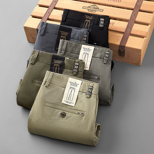 Nuovi <span class=keywords><strong>Pantaloni</strong></span> Casual Autunnali a Vita Media con Chiusura a Zip, Moda Versatile, <span class=keywords><strong>Pantaloni</strong></span> <span class=keywords><strong>Classici</strong></span> di Alta Gamma in Stile Europeo per <span class=keywords><strong>Uomo</strong></span> - Product Image 4