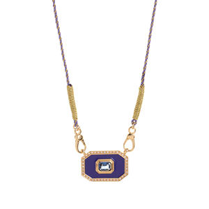 Collar Bohemio Delicado en Capas con Colgante Octogonal de Esmalte Colorido y Cadena de Cuentas, Chapado en Oro de 18K, Joyería de Moda Unisex, Regalo - Product Image 3