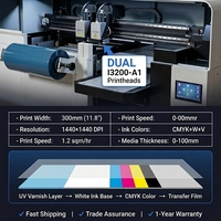 Mesin Printer Inkjet UV Otomatis 2-in-1 A3 dengan Laminator Kondisi Baru Mesin Cetak Flatbed dengan Cetak Roll Film Stiker DTF