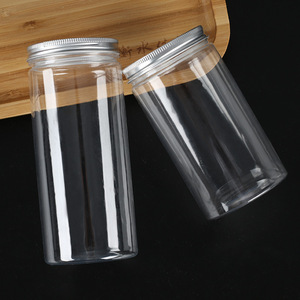 Pot alimentaire transparent 65*180, pot à thé avec couvercle en aluminium, pot en plastique scellé, pot d'emballage alimentaire en PET de qualité alimentaire - Product Image 2