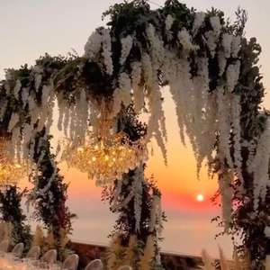 LED Đèn Chùm Pha Lê cho trang trí đám cưới với móc áo kim loại chủ cho trang trí sân vườn nhà và tiệc cưới ngoài trời - Product Image 3