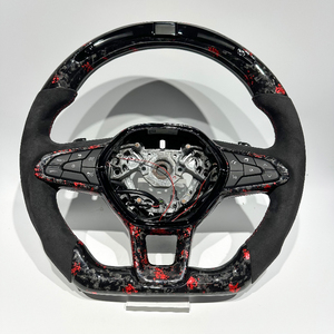 <span class=keywords><strong>Volant</strong></span> en fibre de carbone forgée rouge pour Renault <span class=keywords><strong>Clio</strong></span> <span class=keywords><strong>5</strong></span> avec Alcantara, accessoires pour auto pour <span class=keywords><strong>Clio</strong></span> <span class=keywords><strong>5</strong></span>, <span class=keywords><strong>Clio</strong></span> 4, Megane, nouveau DIY - Product Image 1