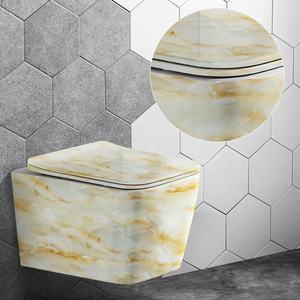 Rimless Wall Sanitary Ware <b>Toilet</b> Luxury Europe Round Back Ceramic Sanitary Ware Wall Mounted <b>Toilet</b> Bowl Wall Hung <b>Toilet</b> - Product Image 3