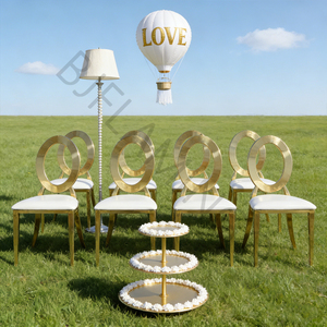 Chaises <span class=keywords><strong>de</strong></span> banquet dorées en forme <span class=keywords><strong>de</strong></span> O, design empilable, en cuir PU, Bjflamingo, vente chaude, <span class=keywords><strong>pas</strong></span> <span class=keywords><strong>cher</strong></span> - Product Image 4