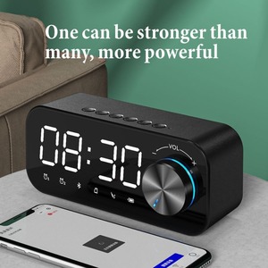 Altavoz Inalámbrico Portátil Inteligente Mini, Altavoz Manos Libres con Reloj, Amplificador de Audio para Automóvil, Gran Potencia para Juegos y Oficina - Product Image 3