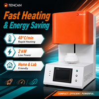 Horno de Sinterización de Porcelana y Zirconia para Laboratorio Dental TENCAN TC-BDF-1L 1700C, Precisión 1C, Elementos Calefactores de MoSi2 para Dientes