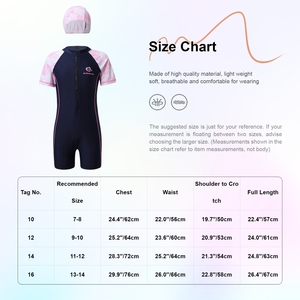 Combinaison de natation athlétique pour filles de 10 à 16 ans avec bonnet pour la compétition, l'entraînement en piscine, la natation en eau chaude, la baignade et le surf - Product Image 6