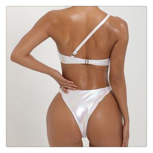 Nuevo Conjunto de Traje de Baño de Una Pieza con Estampado de Puntos Sólidos y Lazo Frontal para Mujer, Servicio OEM - Product Image 6