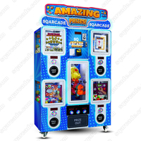 Mesin Gachapon Koin 5 in 1 Permainan LUCKY CAPSULE TOYS, Peralatan Hiburan Interaktif untuk Mal dan Taman Hiburan